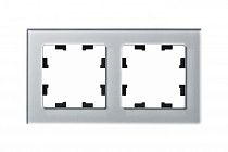 AtlasDesign Nature Стекло Алюминий Рамка 2-постовая  (Schneider Electric) Systeme Electric (Schneider Electric)