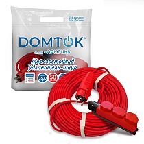 Удлинитель силовой 3 розетки IP-44 DOMTOK АРКТИК Морозостойкий КГ 3*1,5, 3,5кВт, з/к 50м