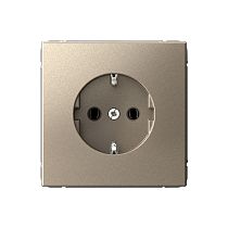 ARTGALLERY РОЗЕТКА с заземлением, 16А, механизм, быстрозажим. клем., ШАМПАНЬ