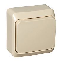 ЭТЮД открытая установка Кремовый Переключатель 1клавишный Systeme Electric (Schneider Electric)