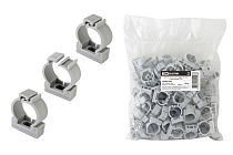 Крепеж-клипса для трубы D25 мм с фиксатором  TDM