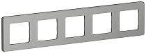 IEKINSPIRIA Рамка 5-местная 6739721 алюминий IEK
