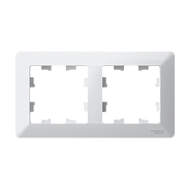 ATLASDESIGN AIR 2-постовая РАМКА, БЕЛЫЙ/дымчатый черный