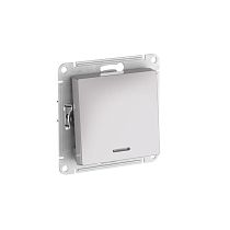 AtlasDesign Алюминий Переключатель 1-кл. с подсветкой, сх.6а, 10АХ, мех., быстрозажим. клемм