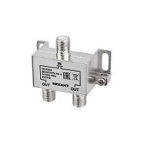 Делитель ТВ х 2 под F-разъем для эфирного телевидения 5-1000МГц REXANT