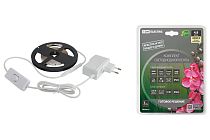 Комплект светодиодной ленты SMD2835-60 LED/м-12 В-4,8 Вт/м-IP20-3000 К (3 м), 18 Вт  TDM