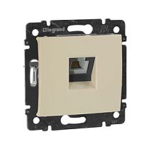Розетка телефонная RJ11х1 в рамку слоновая кость VALENA Legrand