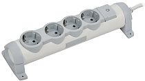 COMFORT Удлинитель У04К 4 места 2P+PE 1,5м 3х1,5мм2 16А белый IEK