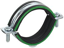 ELASTA Скоба металлическая двухкомпонентная с резиновым уплотнителем d=39-46мм  IEK