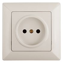 Розетка ЭРА Intro Solo 4-201-02 IP20 2P 16А 250В слоновая кость без заземления
