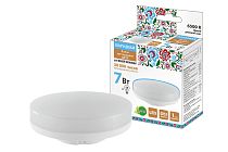 Лампа светодиодная GX53-7 Вт-230 В-6500 К-Э, h=26 мм, Народная TDM