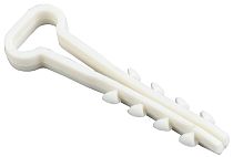 Дюбель хомут 5х8мм нейлон белый  IEK