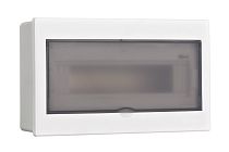 Корпус пласт. встраиваемый прозр. дв. 1 ряд 13 мод. IP41 ЩРВ-П