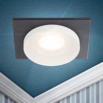 Светильник встраиваемый декоративный ЭРА DK96 BK MR16 GU5.3 черный