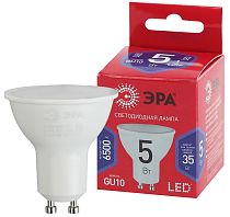 Лампа светодиодная ЭРА RED LINE LED MR16-5W-865-GU10 R GU10 софит холодный дневной свет Лампа светодиодная ЭРА RED LINE LED MR16-5W-865-GU10 R GU10 софит холодный дневной свет