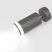 Спот на основании GWL-GU10-M-IP20 Одинарный Графит С боковым рассеивателем Кирпич