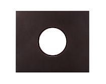 Рамка 1 постовая, скрытый монтаж, Шедель Бриз, пластик, цвет Коричневый матовый Bironi