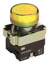 Индикатор LAY5-BU65 желтого цвета d22мм  IEK