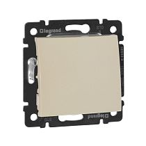 VALENA Выключатель 1-клавишный 10А безвинтовое крепление слоновая кость