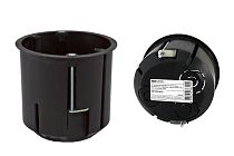 Коробка установочная СП D73х73мм, углубленная, саморезы,  метал. лапки, IP20, инд. штрихкод,  TDM