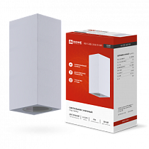 Светильник уличный двусторонний НБУ CUBE-2хGU10-WH алюм под 2хGU10 белый IP65 IN HOME