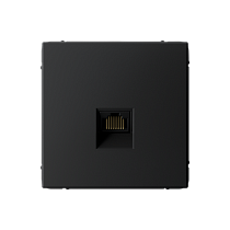ArtGallery Карбон Розетка компьютерная RJ45, кат. 6A, механизм Systeme Electric (Schneider Electric)