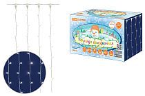 Гирлянда светодиодная "Занавес" 1,5х1,5 м, 168LED, белый, 8 режимов, 250 В, IP20,  TDM