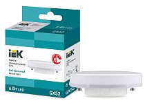 Лампа светодиодная T75 таблетка 6Вт 230В 4000К GX53  IEK