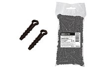 Дюбель-хомут для плоского кабеля 6-14мм черный (100шт)  TDM