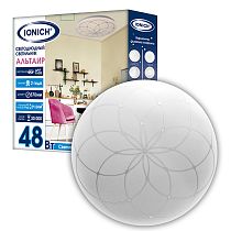 Светильник светодиодный декоративный ТМ IONICH серия 2219 "Альтаир" 48 Вт 3300 Лм 230 В 6500 К 350 мм IP20