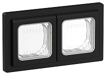 FLITE Рамка 2-местная IP55 Рпро-2-55-ФлЧ черный IEK