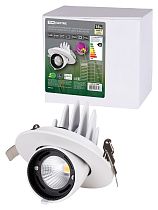 Светильник встраиваемый поворотный "Акцент-1" LED DSL-01-018-WW 18 Вт, 24°, 3000 К, 90 Ra, IP40,  TDM