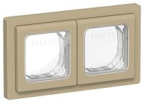 FLITE Рамка 2-местная IP55 Рпро-2-55-ФлХ хаки IEK