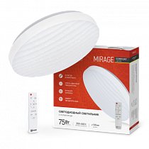 Светильник светодиодный COMFORT MIRAGE 75Вт 230В 3000-6500K 6000Лм 500x105мм с пультом ДУ IN HOME