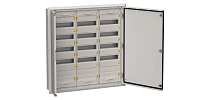 Корпус металлический TITAN 5 ЩРв-180 (3х60) 880х885х130мм IP31 серый (две двери)  IEK