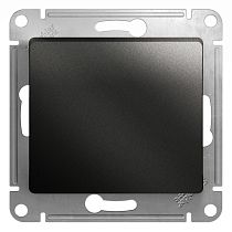 Glossa Антрацит Выключатель с самовозвратом (кнопка) сх.1, 10AX Systeme Electric (Schneider Electric)