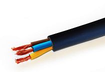 Провод соединительный ПВС 3*0,75 (ГОСТ) (ЦВЕТЛИТ) чёрн