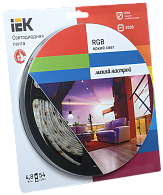 Лента светодиодная ECO LED LSR-3528RGB54-4.8-IP65-12V 5Вт\/м полноцвет. IEK Лента светодиодная ECO LED LSR-3528RGB54-4.8-IP65-12V 5Вт\/м полноцвет. IEK