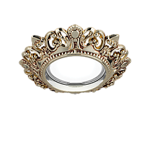 Светильник Gauss Antique CA052 Круг. Золото/Черный Gu5.3 1/40