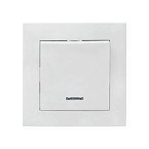 Валенсия выключатель 1-кл. 10А белый с индикатором EKF PROxima