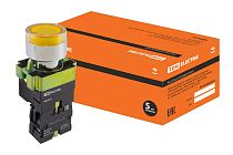 Кнопка BW3561 с подсветкой желтый 1з  TDM