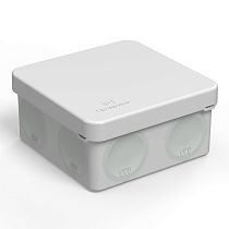 Коробка распределительная 60-0210 для прямого монтажа,двухкомплектная,безгалогенная (HF) 80х80х40 Промрукав