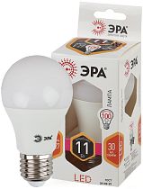 Лампа светодиодная ЭРА STD LED A60-11W-827-E27 груша теплый белый свет