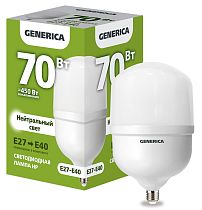 Лампа светодиодная HP 70Вт 230В 4000К E27-E40 GENERICA IEK