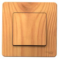 Blanca скрытая установка Ясень Выключатель 1 клавишный , 10А Systeme Electric (Schneider Electric)