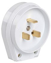 Вилка разборная для плиты ВПпл10-01-Ст 32А с заземлением контактом белый  IEK