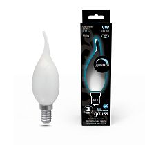 Лампа светодиодная Gauss Filament Свеча на ветру 9Вт 610lm 4100К Е14 milky диммируемая Лампа светодиодная Gauss Filament Свеча на ветру 9Вт 610lm 4100К Е14 milky диммируемая