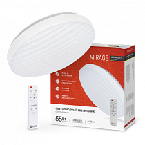 Светильник светодиодный COMFORT MIRAGE 55Вт 230В 3000-6500K 4400Лм 400x70мм с пультом ДУ IN HOME
