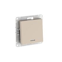 AtlasDesign Песочный Переключатель 1-кл. с подсветкой, сх.6а, 10АХ, мех., быстрозажим. клемм