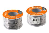 Припой с канифолью и флюсом (60% Sn/40% Pb) в бобине d1мм 100 гр "Алмаз"  TDM